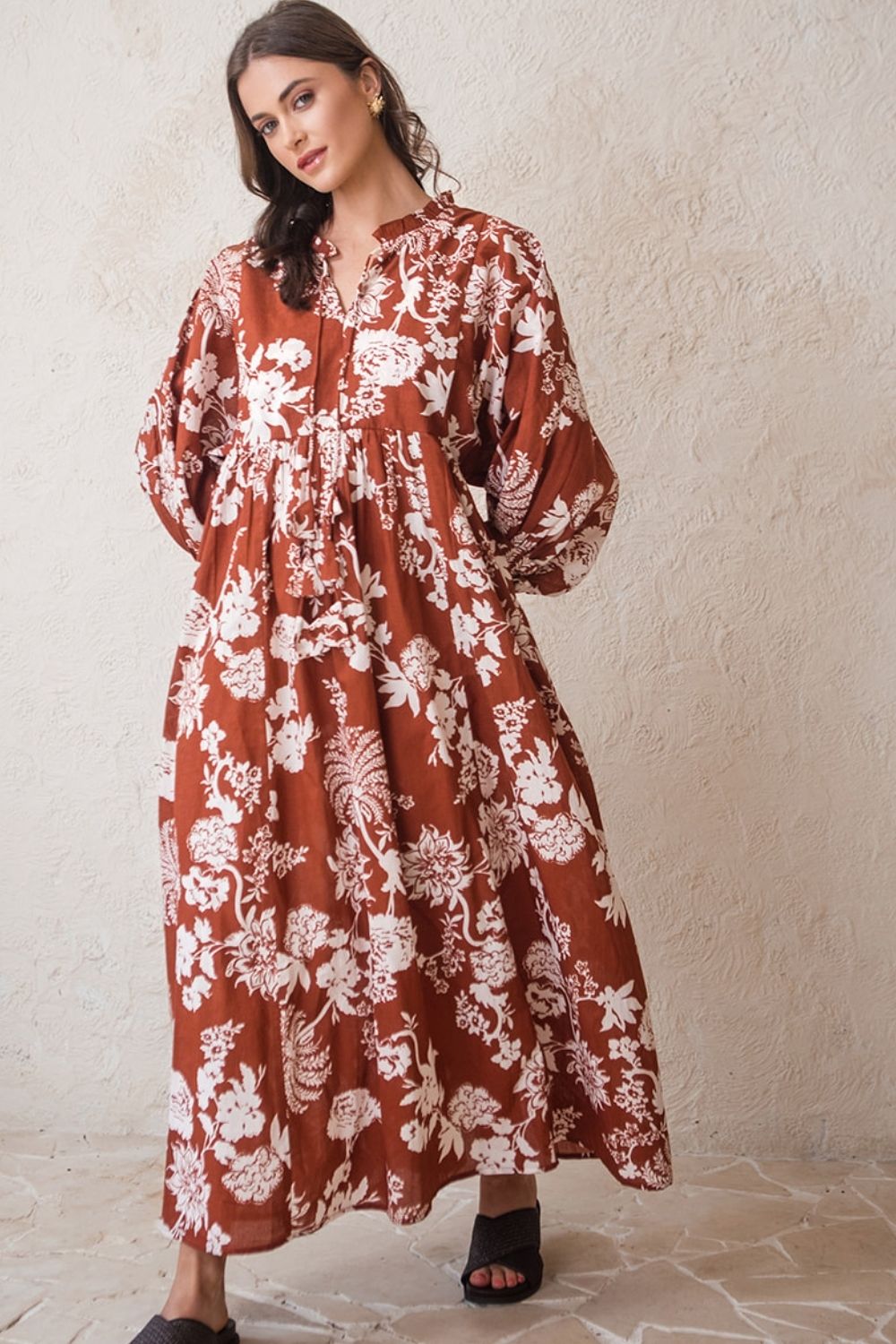 chinese dress ladies Eadie Dress Rust – House of Lacuna