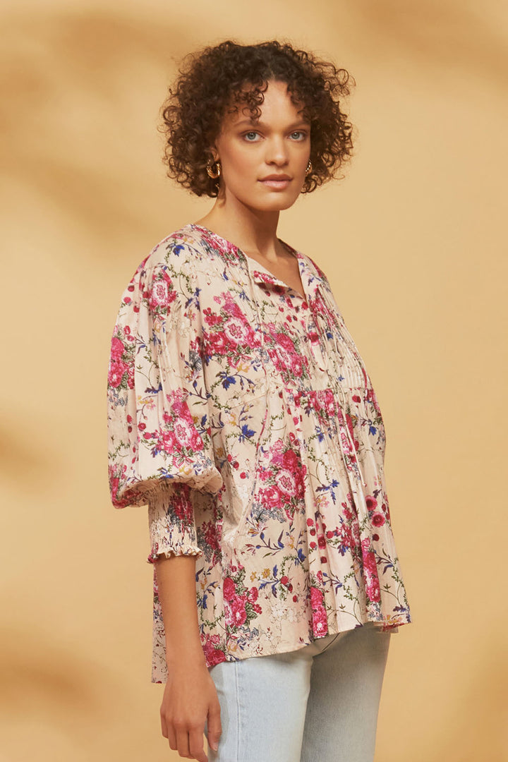 Amelia Blouse Floral Boho Print