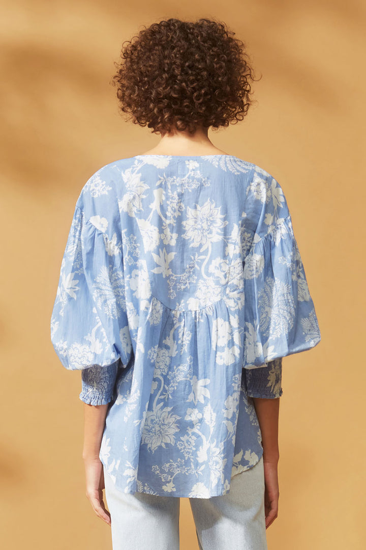 Amelia Blouse Coconut Print