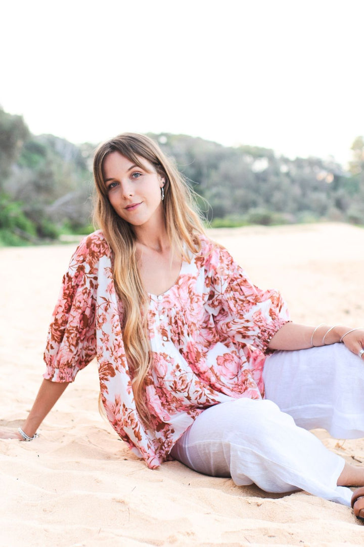 Lou Lou Blouse Rose Rust