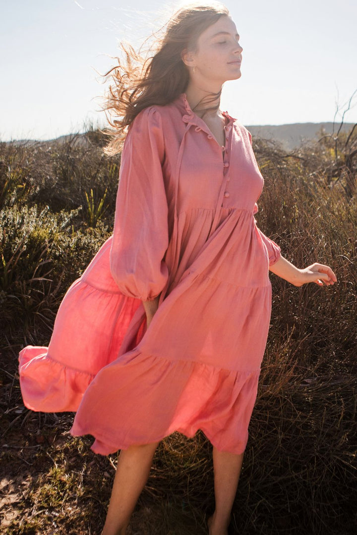 Peony Linen Dress