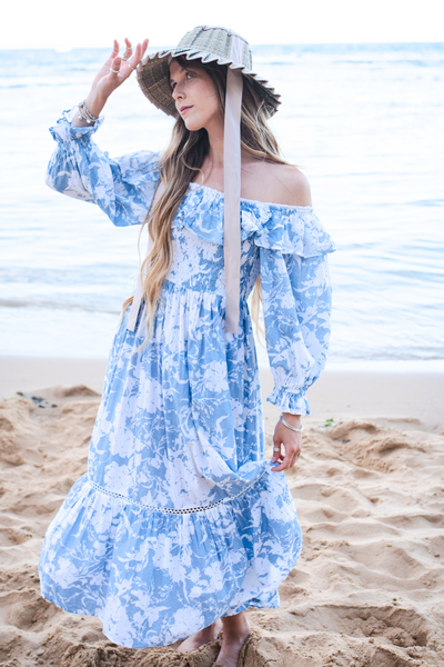 Mist blue dress online