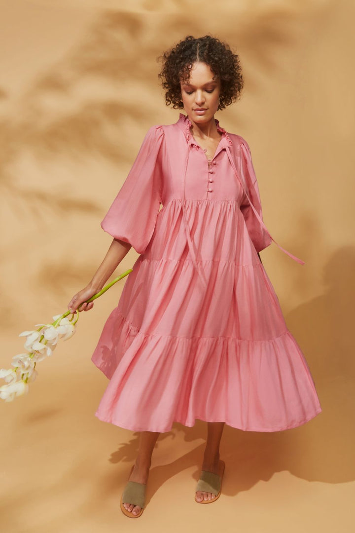 Peony Linen Dress