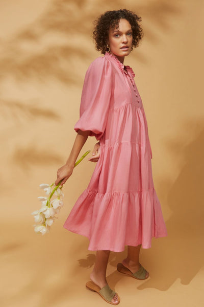 Peony Linen Dress