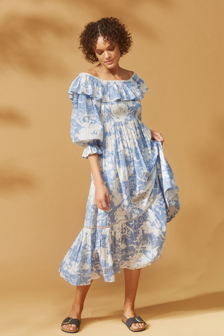Amalfi Dress Sea Mist Blue