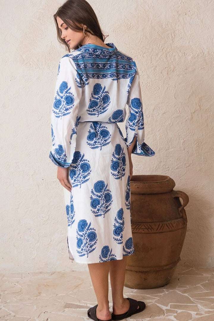 Capri Cotton Shirt Dress