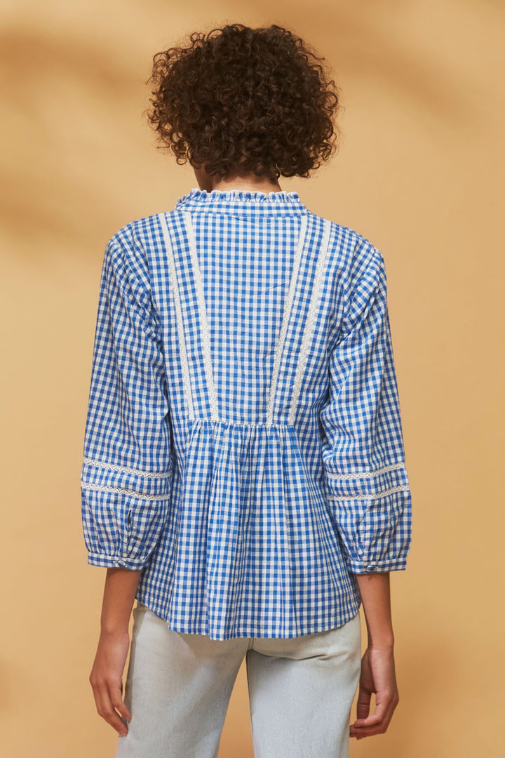 Gingham Louisa Blouse