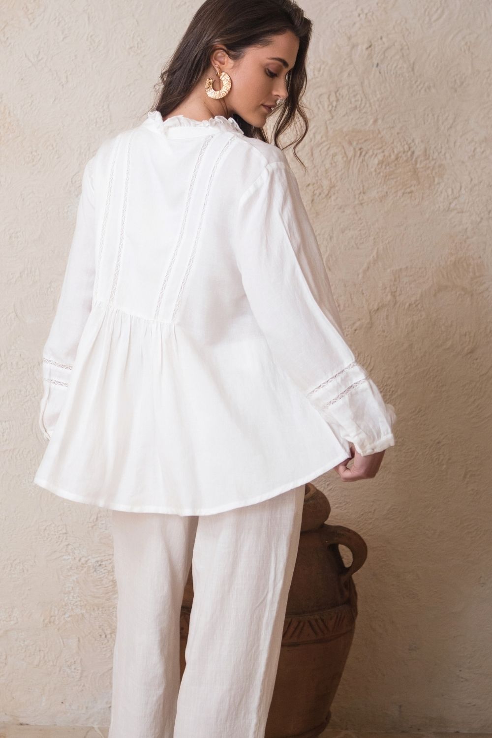 Louisa Blouse White Linen