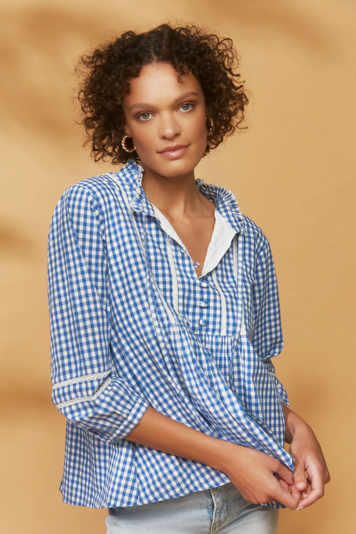 Gingham Louisa Blouse