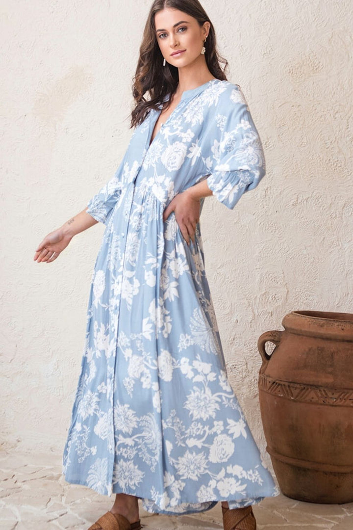 Tuscany Boho Dress Paisley Print