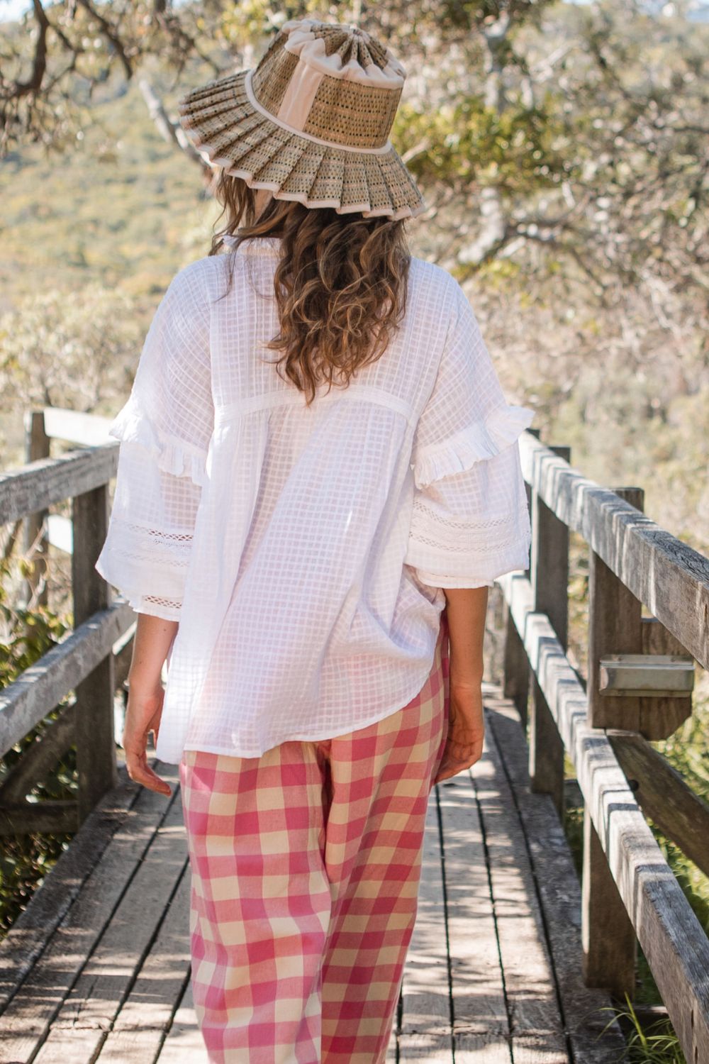 Didi Blouse White Cotton and Lace