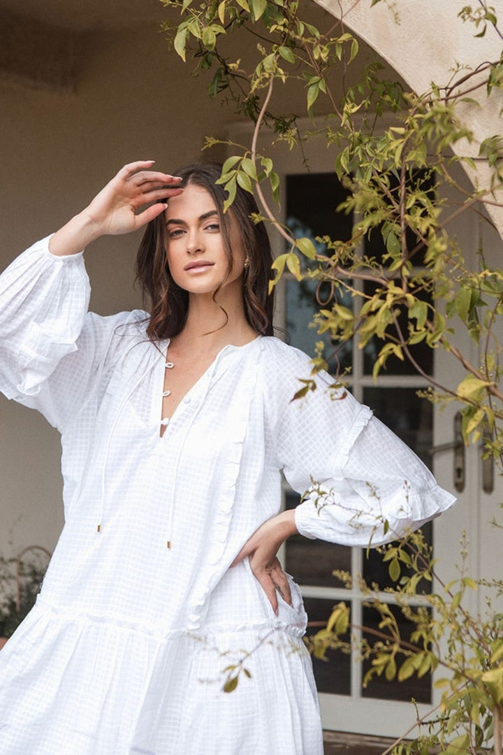 White Florence Dress