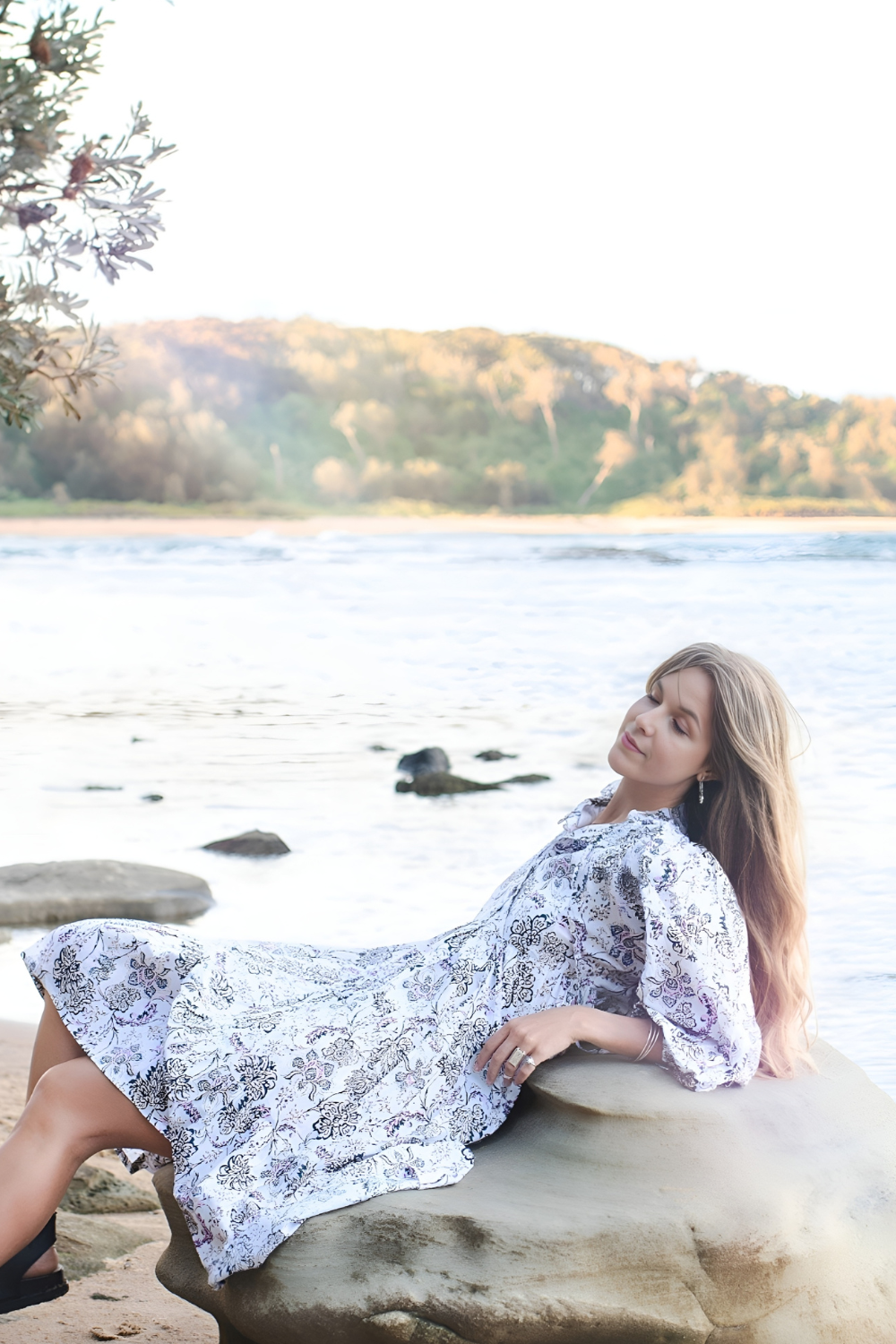 Sorrento Boho Block Print Dress