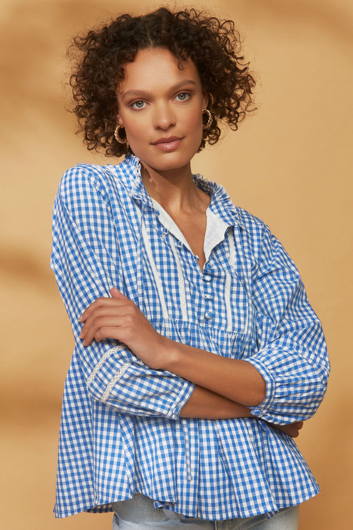Gingham Louisa Blouse