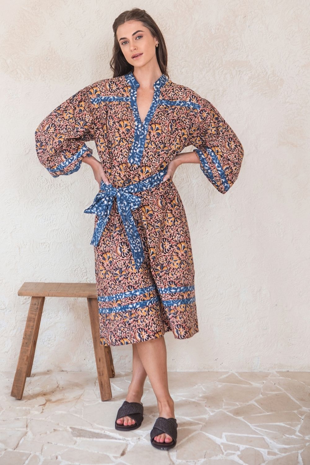 Angelina Block Print Dress