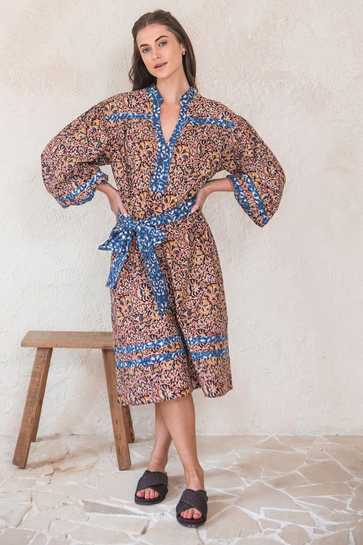 Angelina Block Print Dress