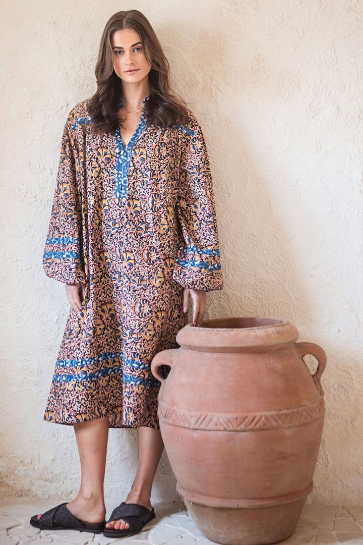 Angelina Block Print Dress