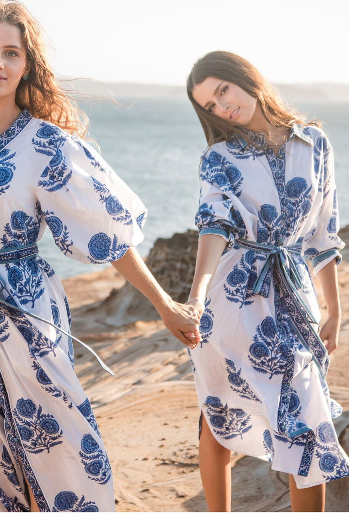 Capri Cotton Shirt Dress