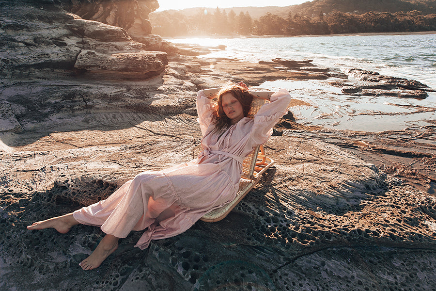 Cotton Dusty Pink Florence Dress