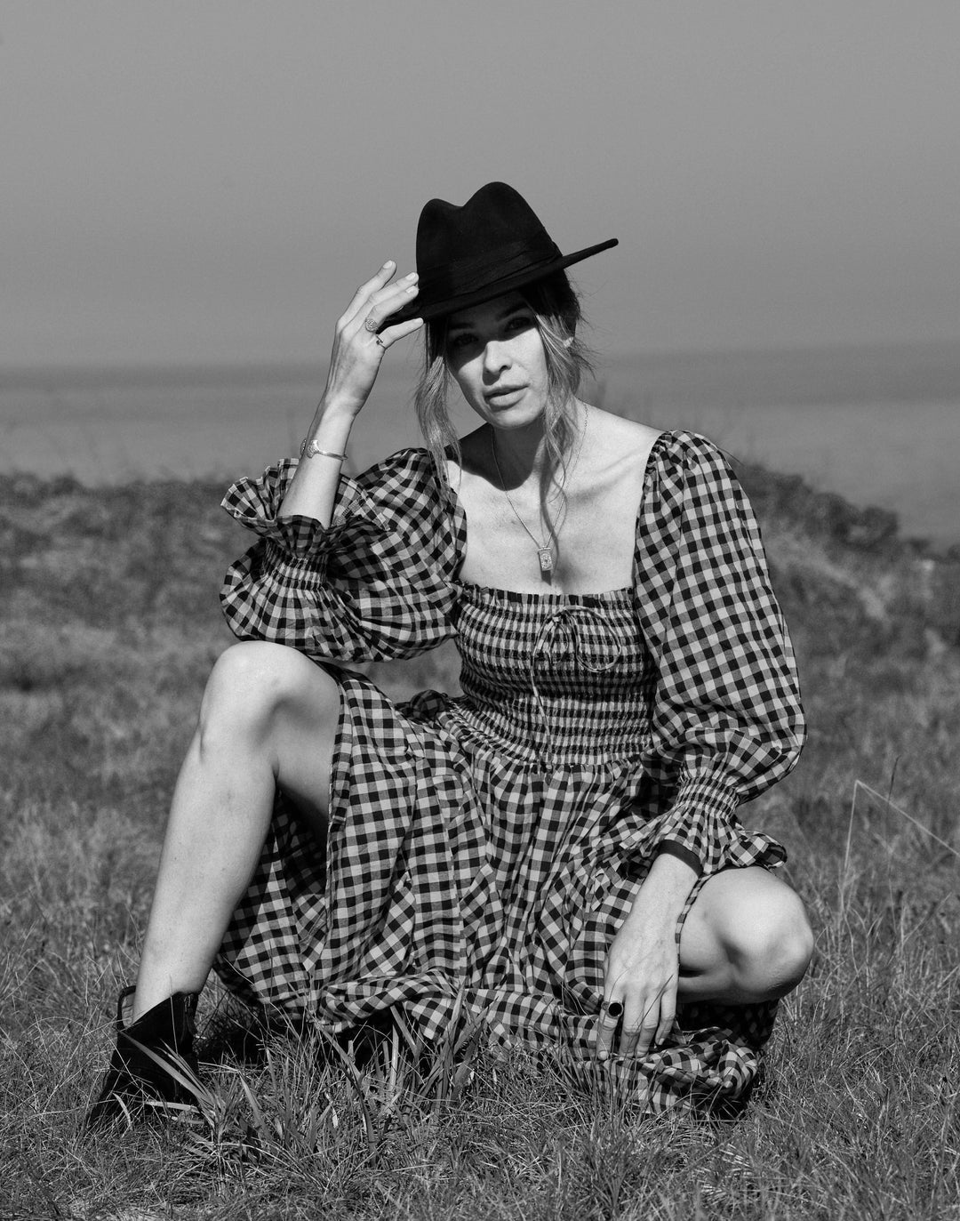 Gingham Amalfi Maxi Dress