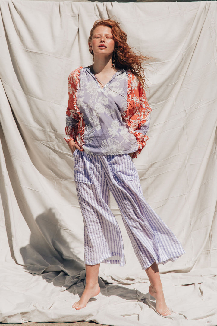 Florence Print Top Mix Apricot