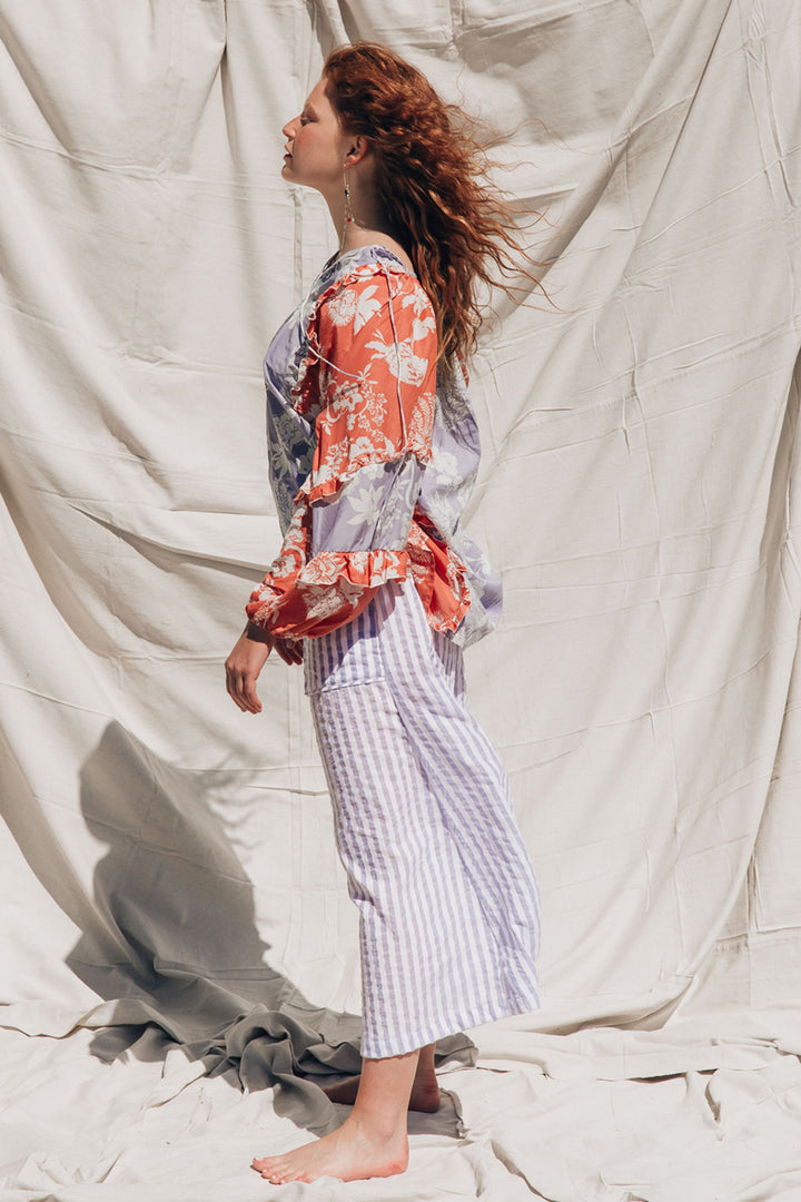 Florence Print Top Mix Apricot