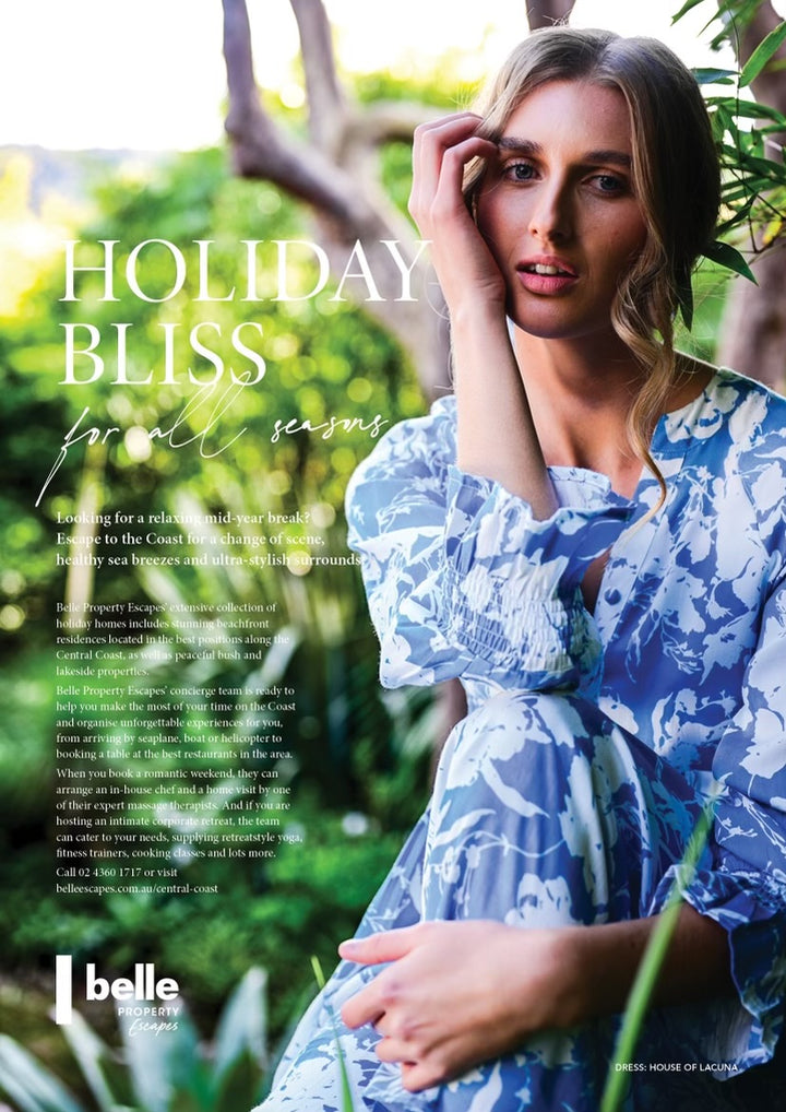 Tuscany Amalfi Print Maxi Boho Dress