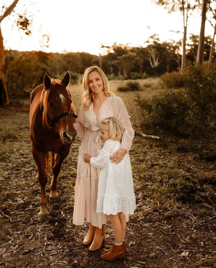 Cotton Dusty Pink Florence Dress