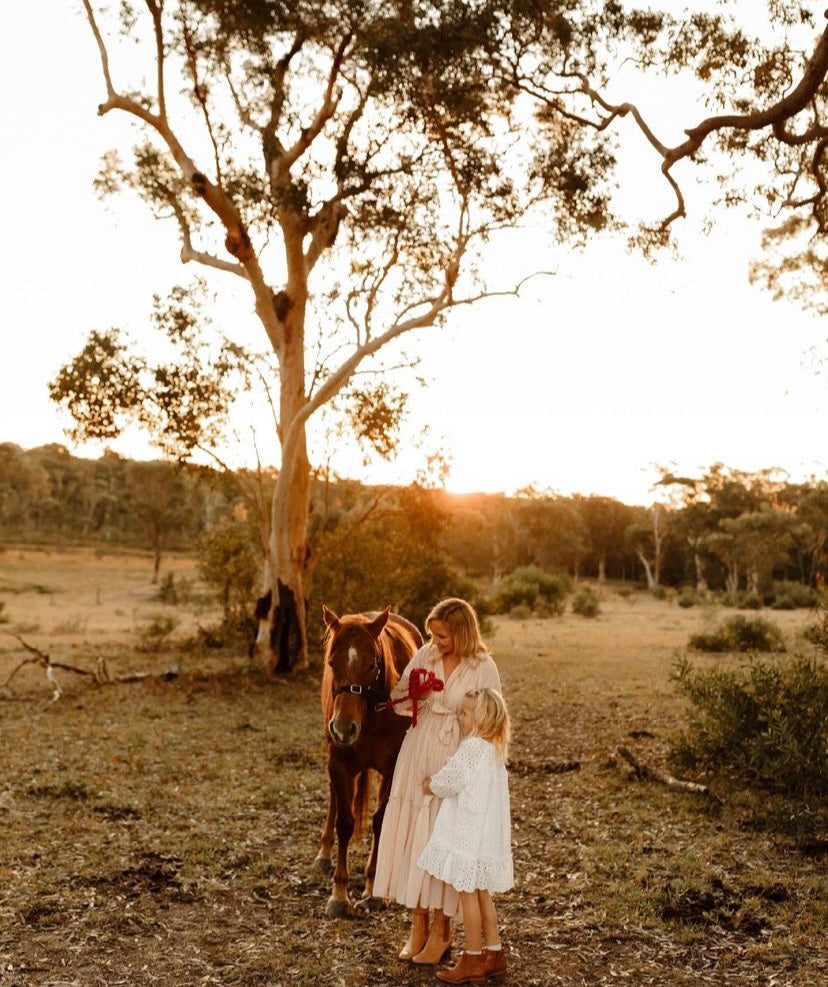Frankie Girls Dress Dusty Pink