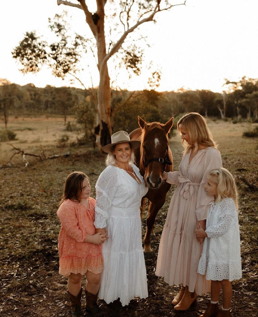 Cotton Dusty Pink Florence Dress