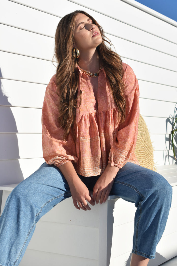 Daisey Blouse Peachy