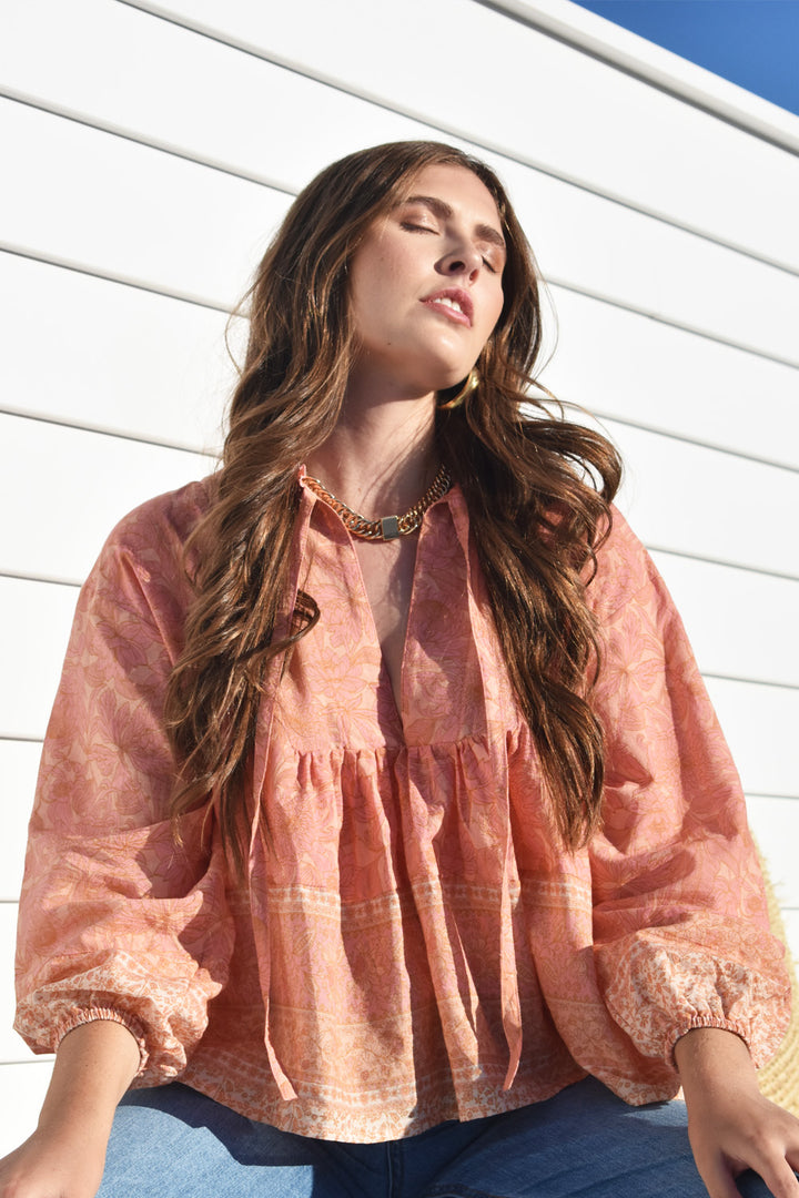 Daisey Blouse Peachy