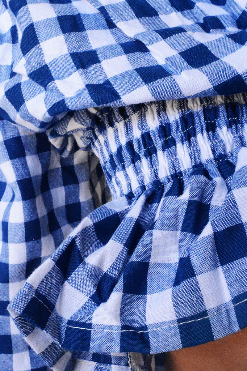 Lou Lou Blouse Blue Gingham