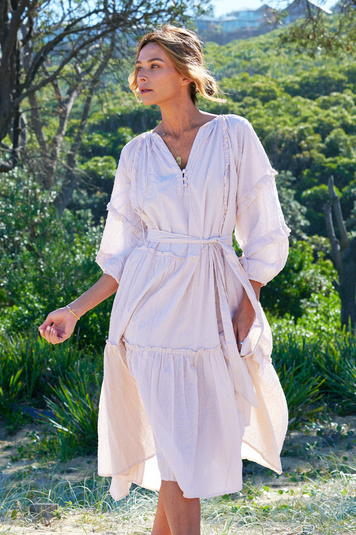 Cotton Dusty Pink Florence Dress