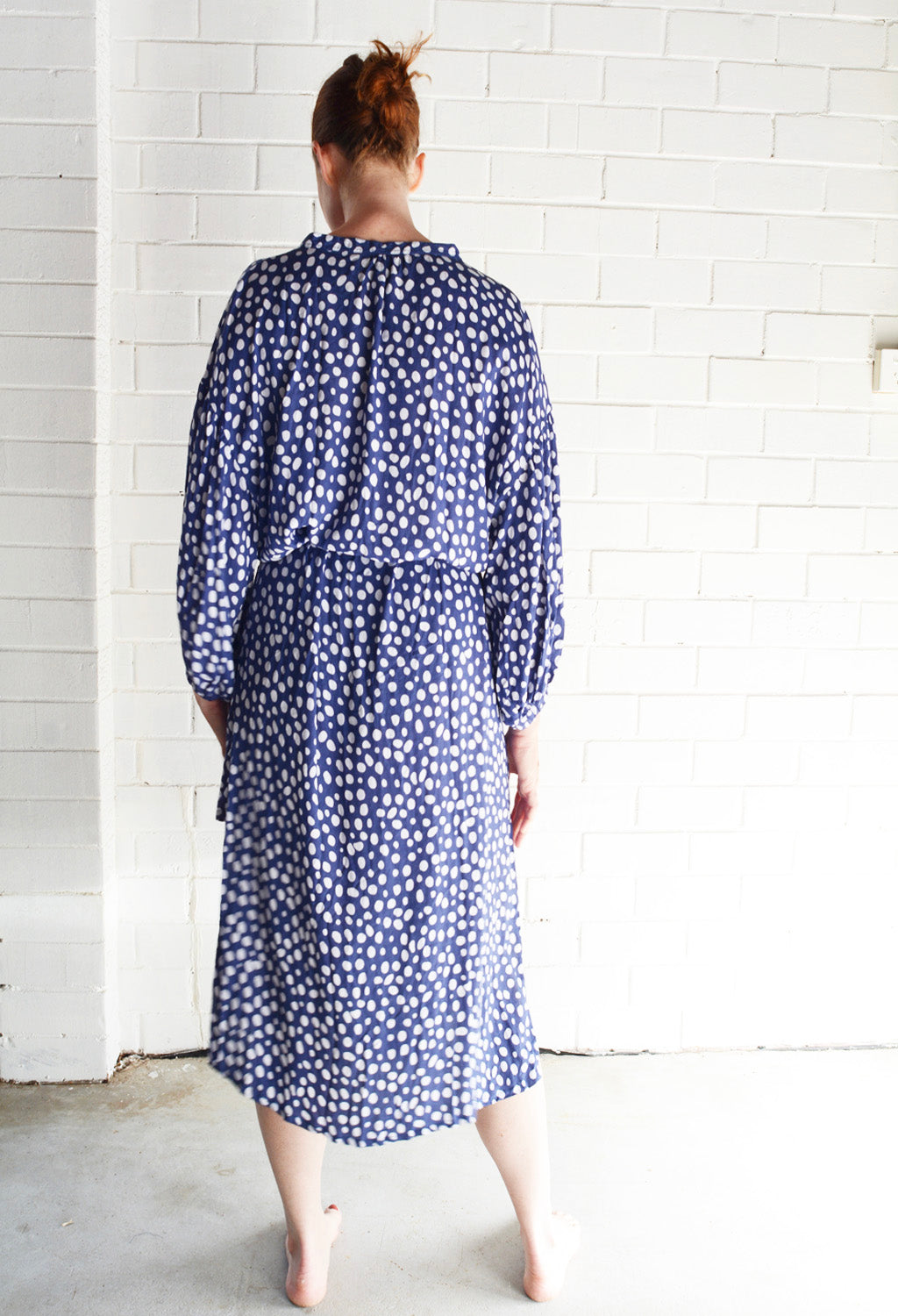 Button Down Geo Dot Dress