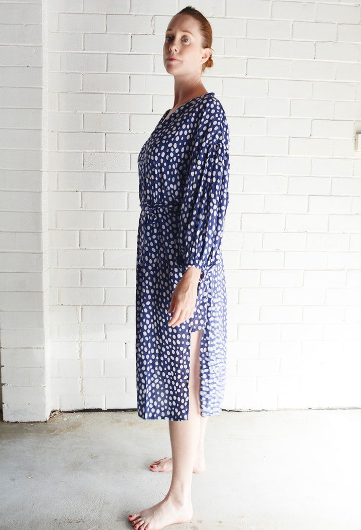 Button Down Geo Dot Dress