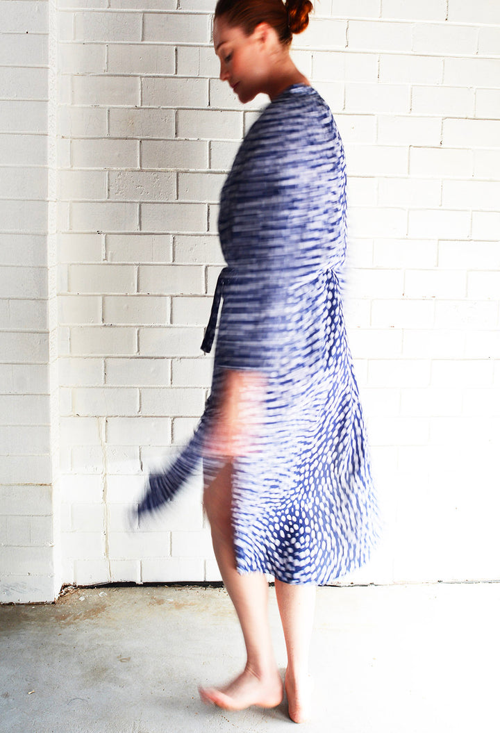 Button Down Geo Dot Dress