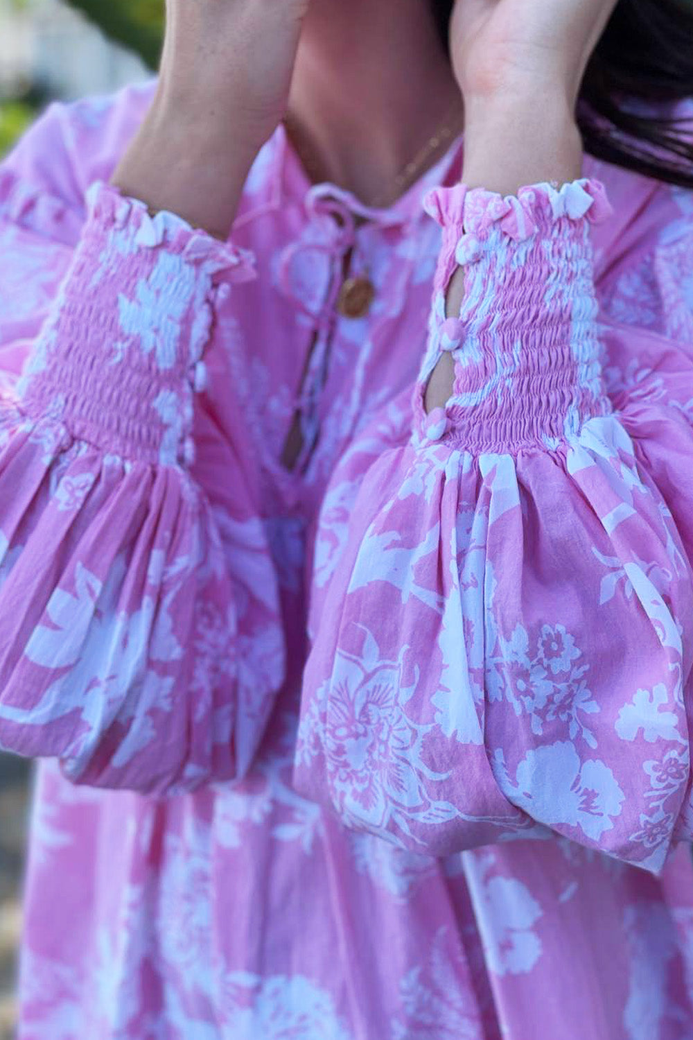 Felicity Cotton Dress Sherbit Pink