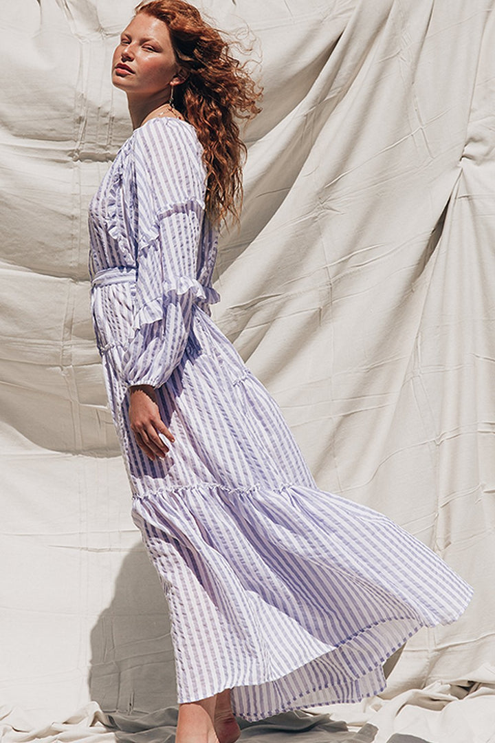 Florence Maxi Soft Blue Stripe