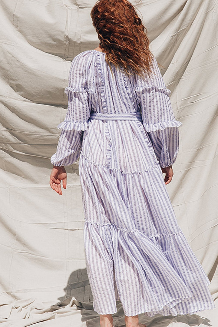 Florence Maxi Soft Blue Stripe