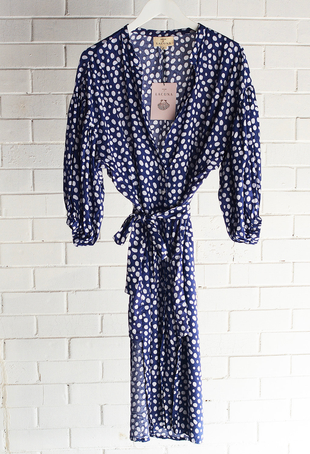 Button Down Geo Dot Dress