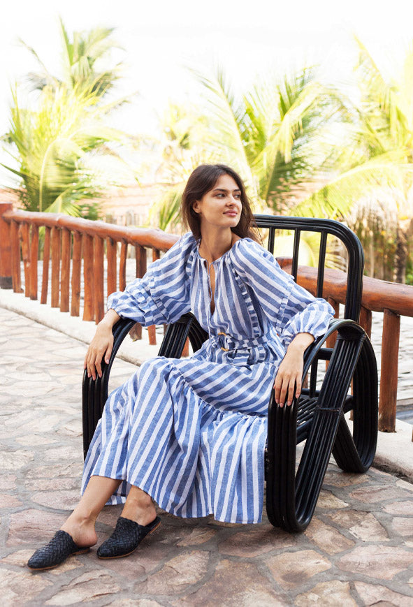 Florence Maxi Stripe Linen