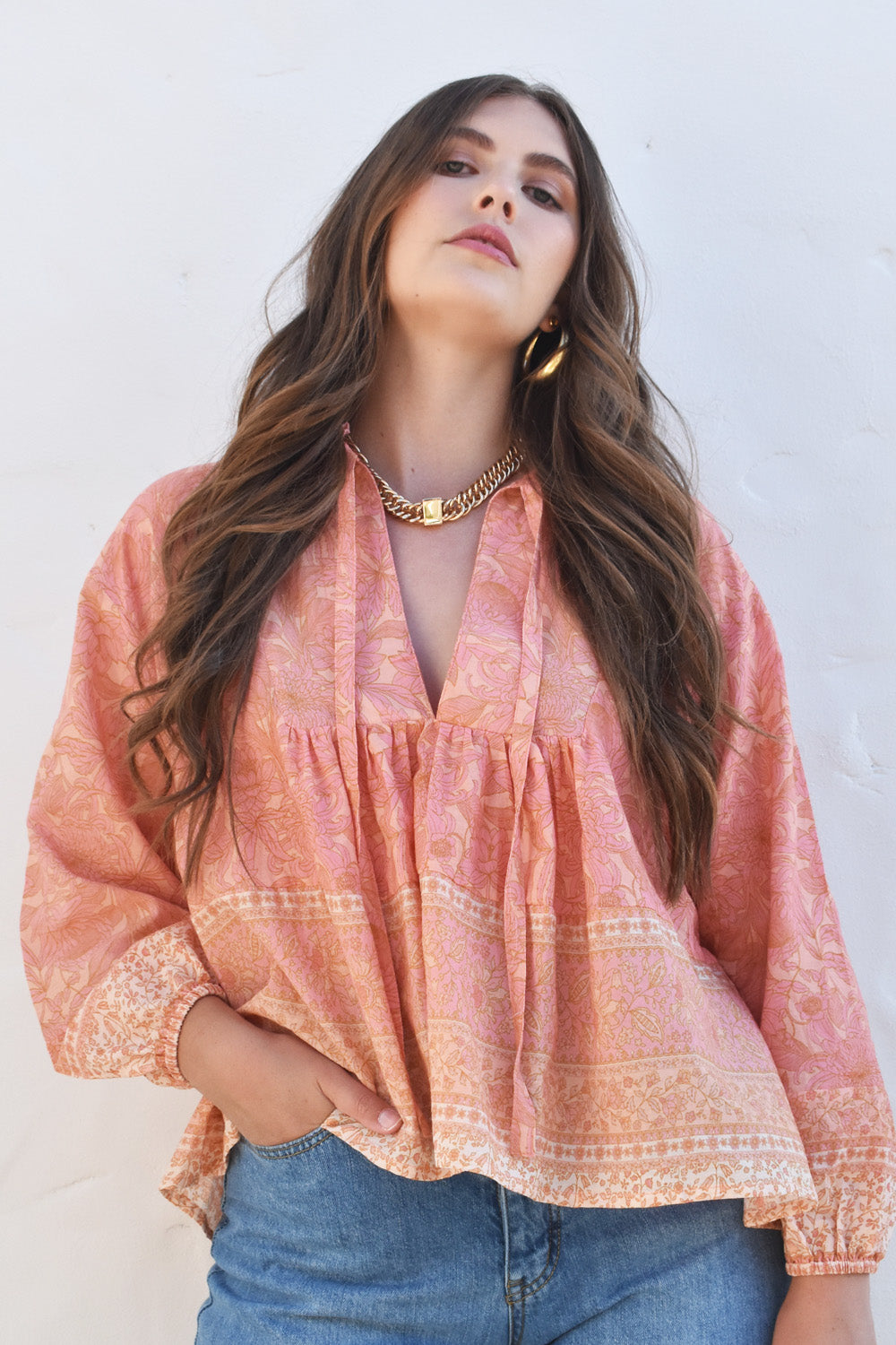 Daisey Blouse Peachy