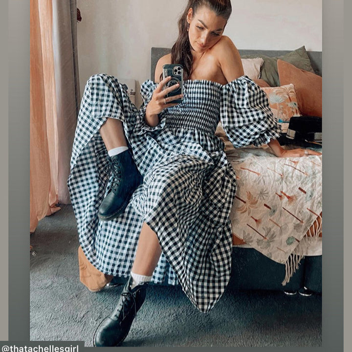 Gingham Amalfi Maxi Dress